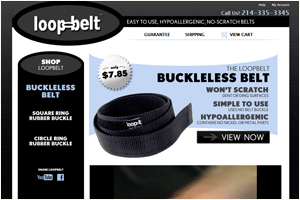 LoopBelt Buckleless Belt